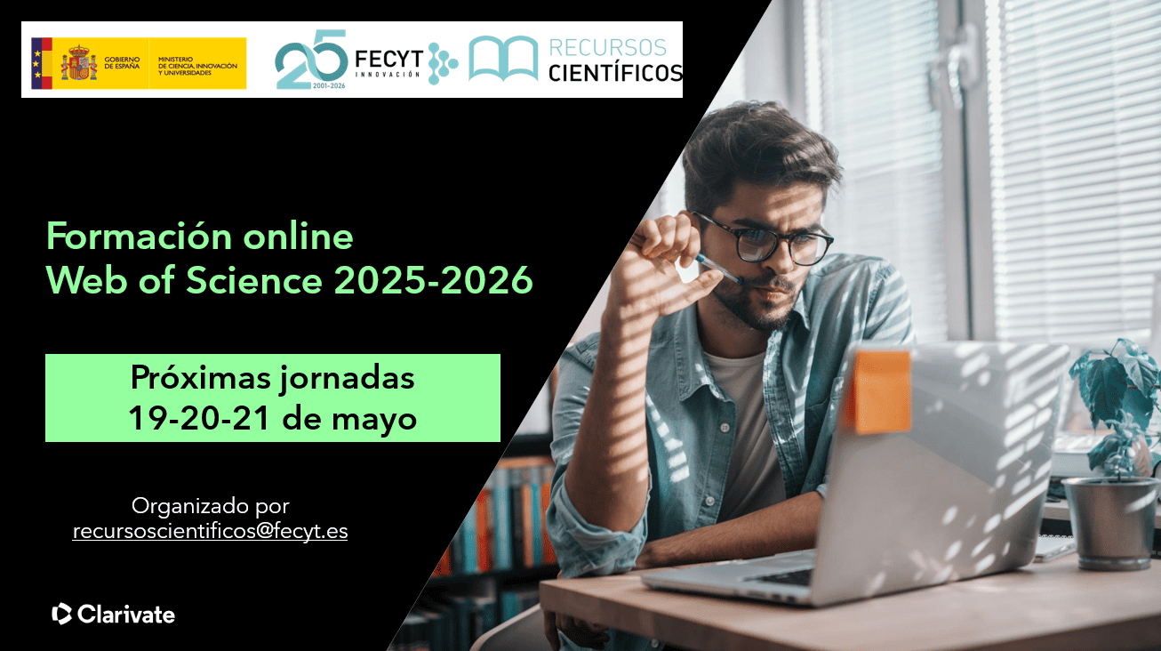 Jornadas Formación Online Web of Science mayo 2026
